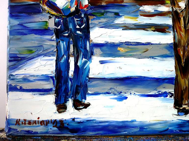 Original Figurative Children Painting by Mirek Kuzniar