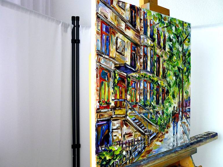 Original Contemporary Cities Painting by Mirek Kuzniar