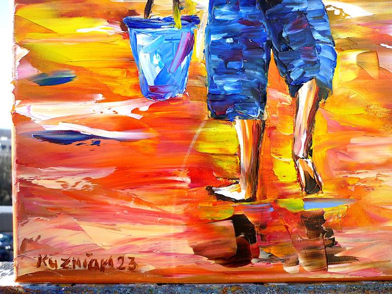 Original Contemporary Beach Painting by Mirek Kuzniar