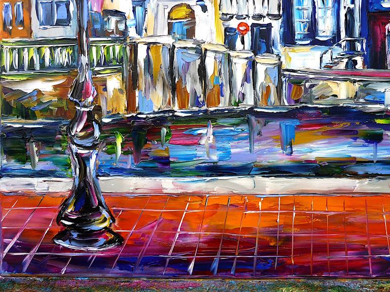 Original Contemporary Cities Painting by Mirek Kuzniar