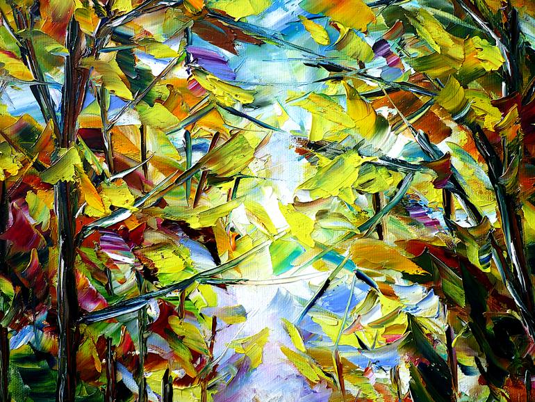Original Abstract Landscape Painting by Mirek Kuzniar