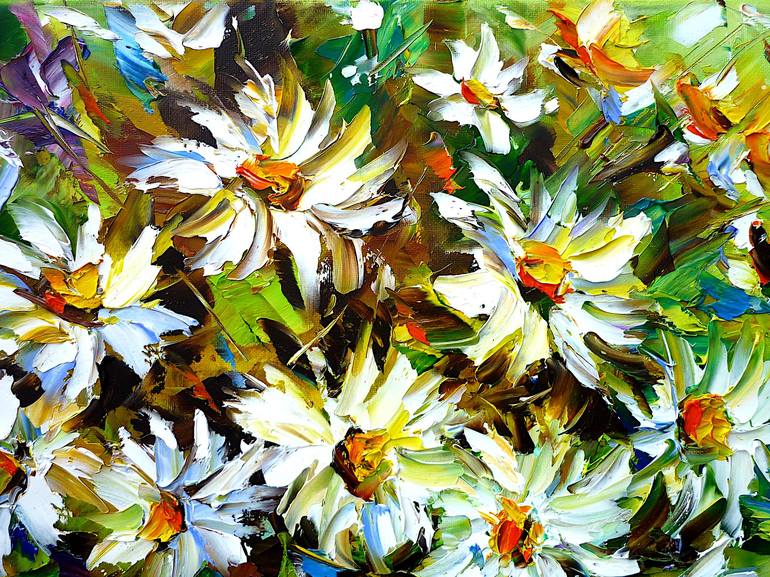 Original Floral Painting by Mirek Kuzniar