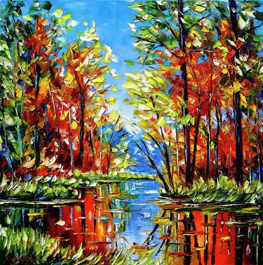 Original Impressionism Landscape Paintings by Mirek Kuzniar