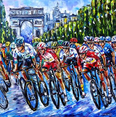 Print of Bicycle Paintings by Mirek Kuzniar