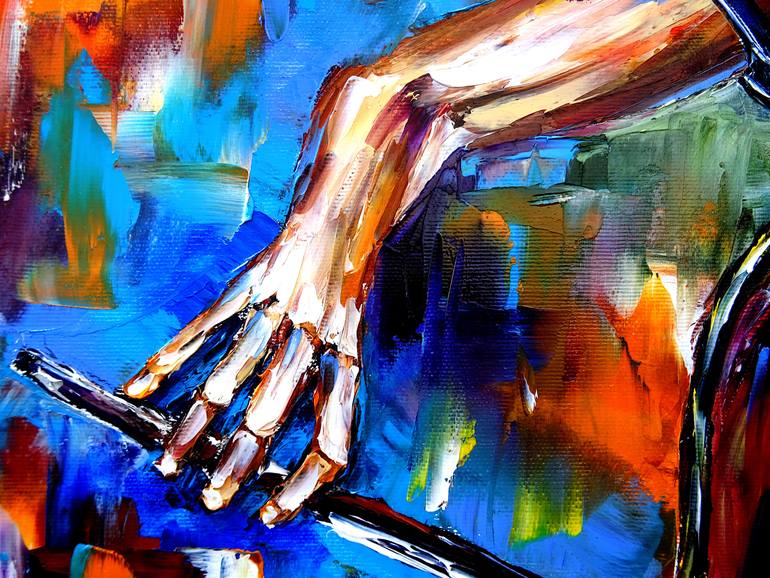 Original Contemporary Music Painting by Mirek Kuzniar