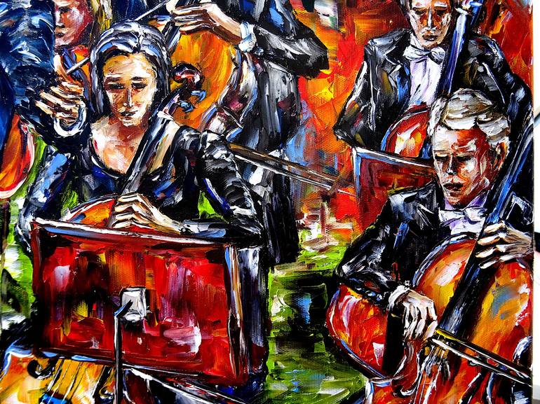 Original Contemporary Music Painting by Mirek Kuzniar