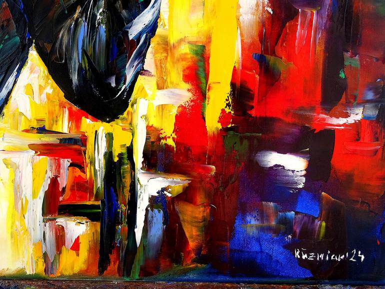 Original Contemporary Music Painting by Mirek Kuzniar