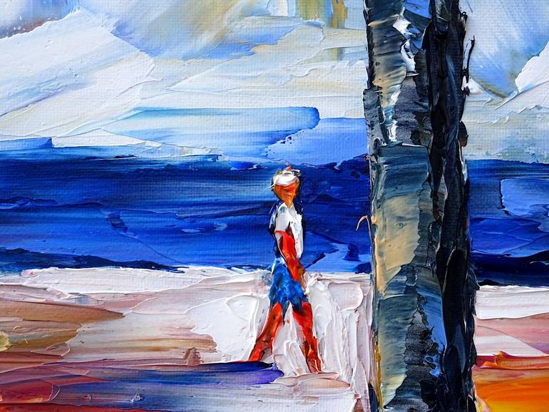 Original Contemporary Beach Painting by Mirek Kuzniar