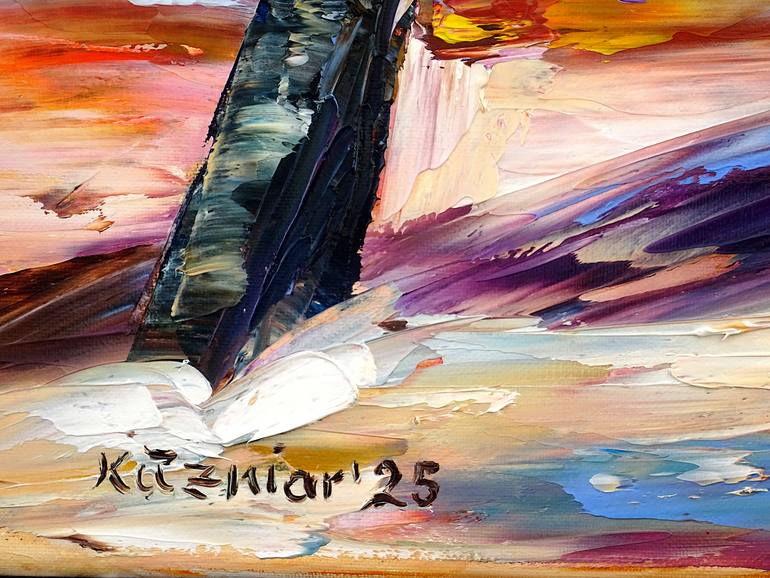 Original Contemporary Beach Painting by Mirek Kuzniar
