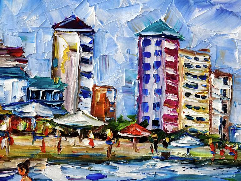 Original Contemporary Beach Painting by Mirek Kuzniar