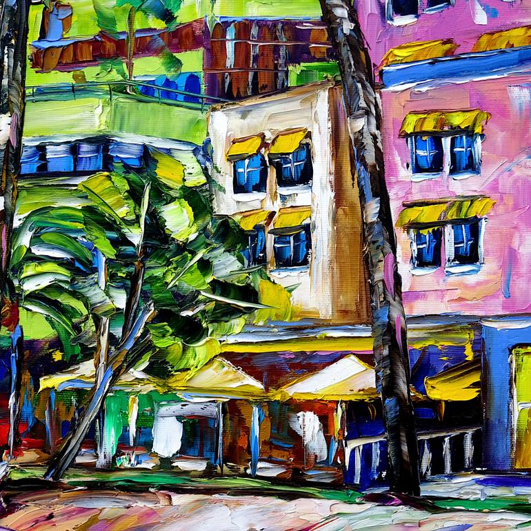 Original Contemporary Cities Painting by Mirek Kuzniar