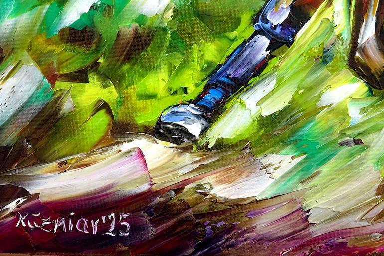 Original Contemporary Sports Painting by Mirek Kuzniar