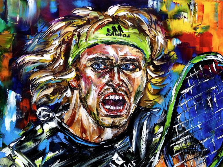 Original Contemporary Sports Painting by Mirek Kuzniar