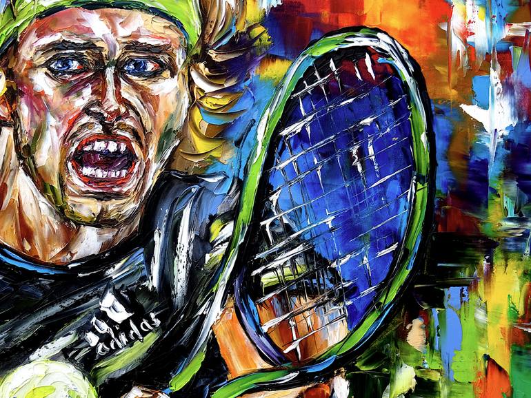 Original Contemporary Sports Painting by Mirek Kuzniar