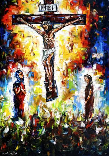 Original Contemporary Religion Painting by Mirek Kuzniar