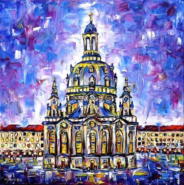 Original Contemporary Architecture Painting by Mirek Kuzniar