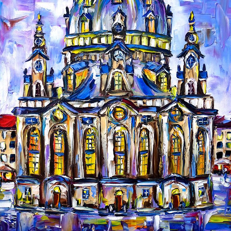 Original Contemporary Architecture Painting by Mirek Kuzniar