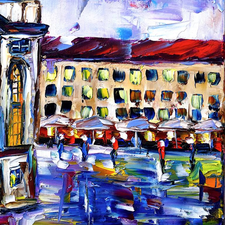 Original Contemporary Architecture Painting by Mirek Kuzniar