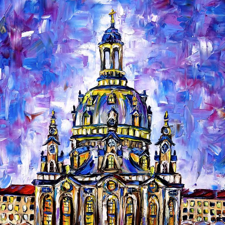 Original Contemporary Architecture Painting by Mirek Kuzniar