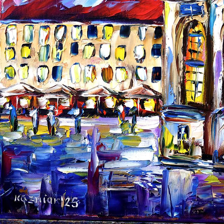Original Contemporary Architecture Painting by Mirek Kuzniar