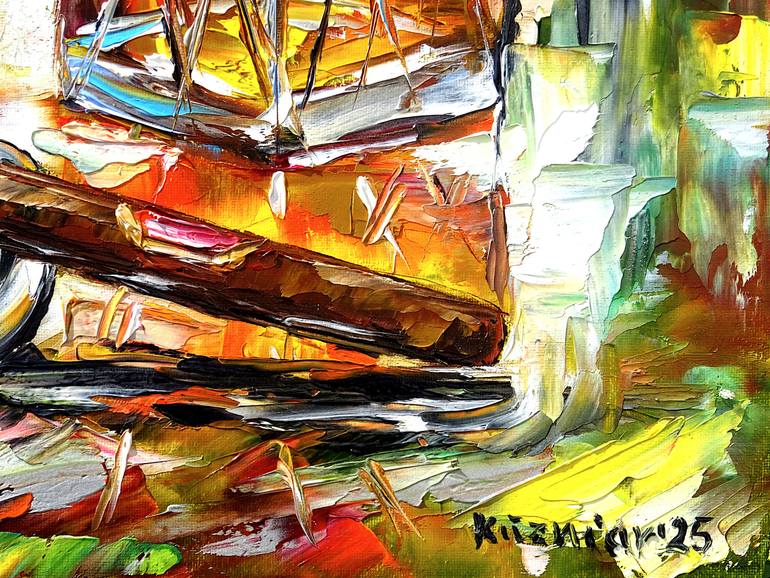 Original Expressionism Still Life Painting by Mirek Kuzniar