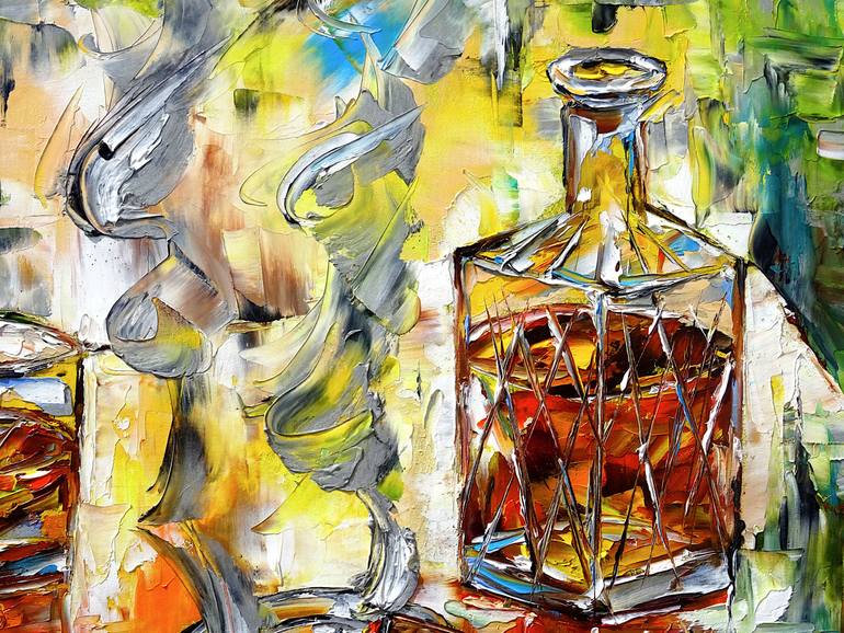 Original Expressionism Still Life Painting by Mirek Kuzniar