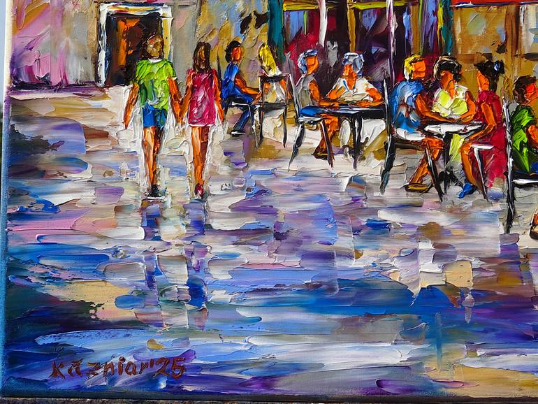 Original Contemporary Cities Painting by Mirek Kuzniar