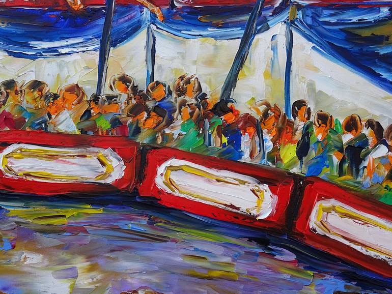 Original Contemporary Holiday Painting by Mirek Kuzniar