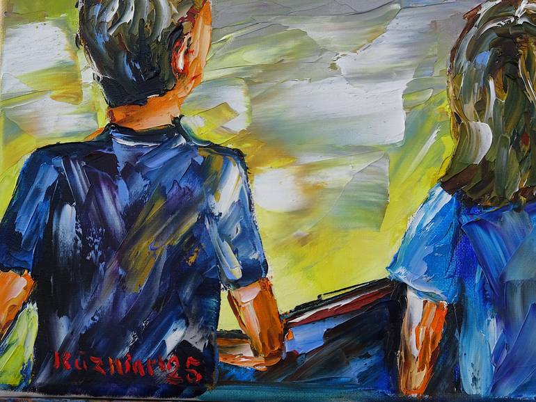 Original Contemporary Holiday Painting by Mirek Kuzniar