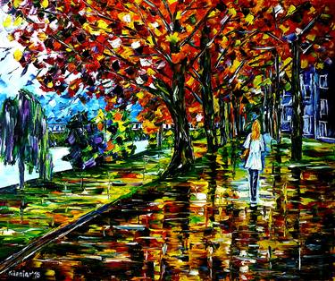 Original Impressionism Cities Paintings by Mirek Kuzniar