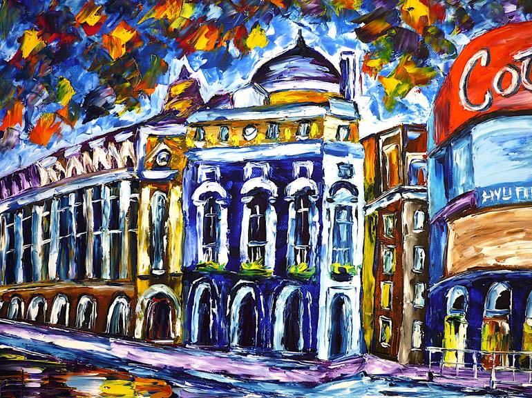 Original Fine Art Cities Painting by Mirek Kuzniar