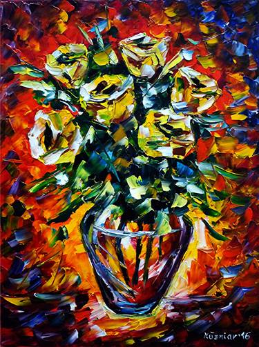 Print of Floral Paintings by Mirek Kuzniar