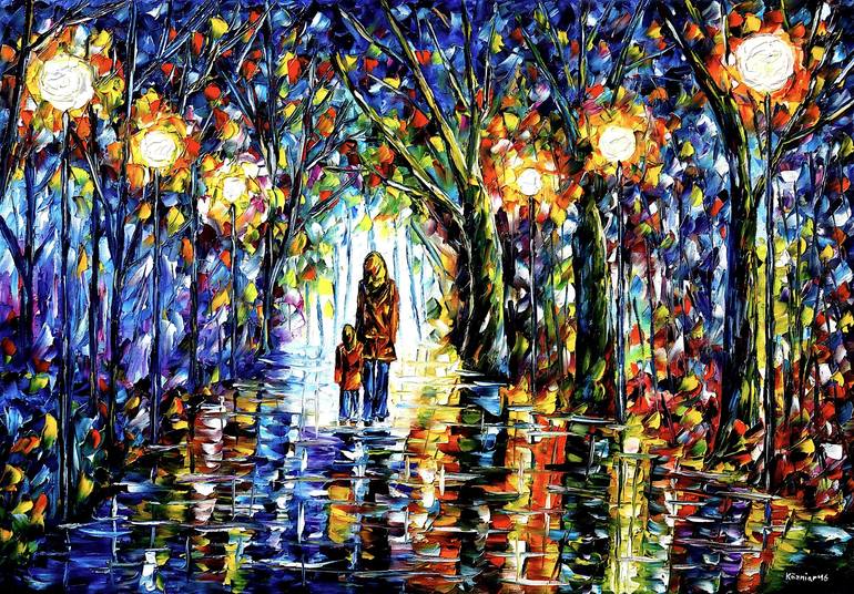 Print of Fine Art Family Paintings by Mirek Kuzniar