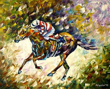 Print of Horse Paintings by Mirek Kuzniar
