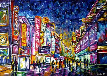 Original Fine Art Cities Paintings by Mirek Kuzniar