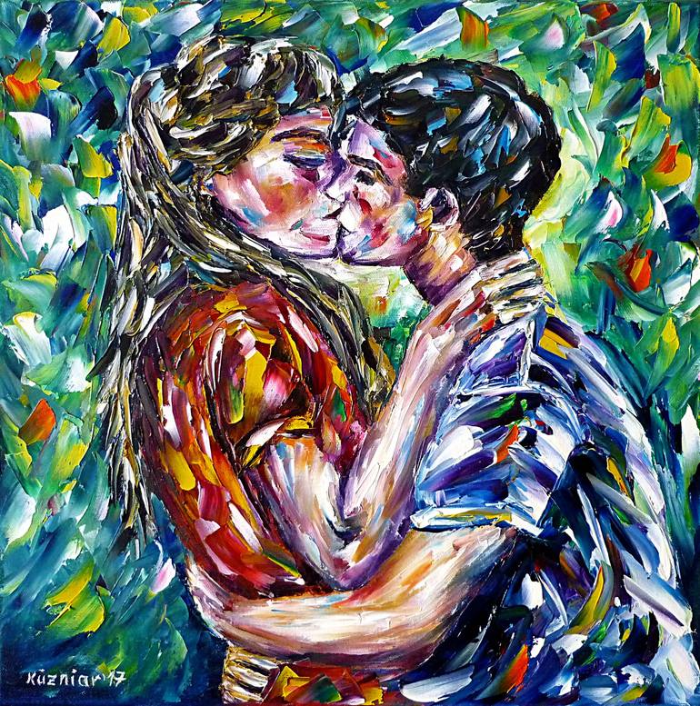 paintings of kissing