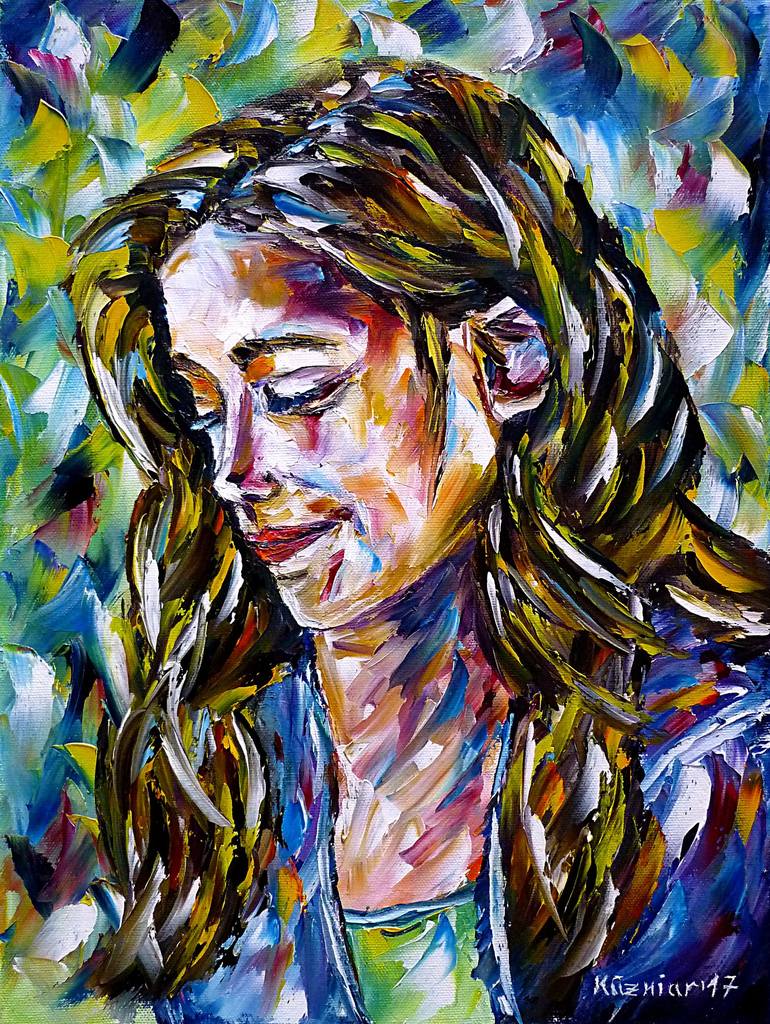 Original Fine Art Women Paintings by Mirek Kuzniar