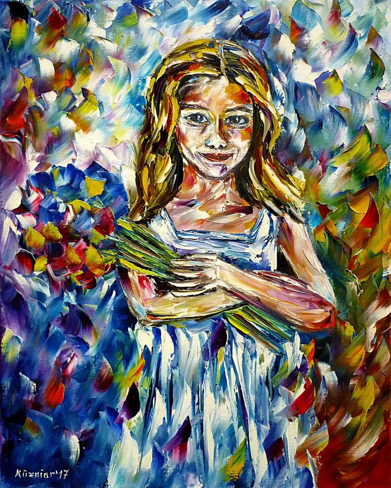 Original Fine Art Children Paintings by Mirek Kuzniar
