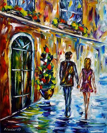 Original Impressionism People Paintings by Mirek Kuzniar