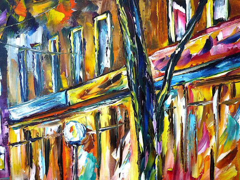 Original Fine Art Cities Painting by Mirek Kuzniar