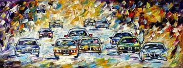 Original Abstract Car Paintings by Mirek Kuzniar
