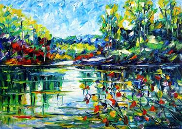 Original Impressionism Landscape Paintings by Mirek Kuzniar