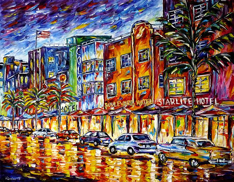 Miami Beach Painting by Mirek Kuzniar Saatchi Art