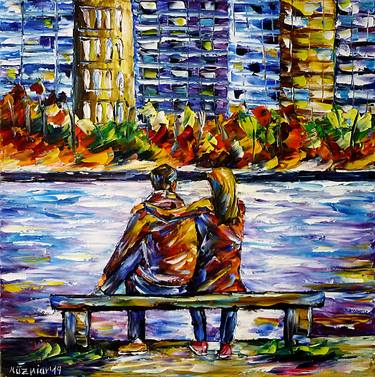 Original Impressionism Love Paintings by Mirek Kuzniar