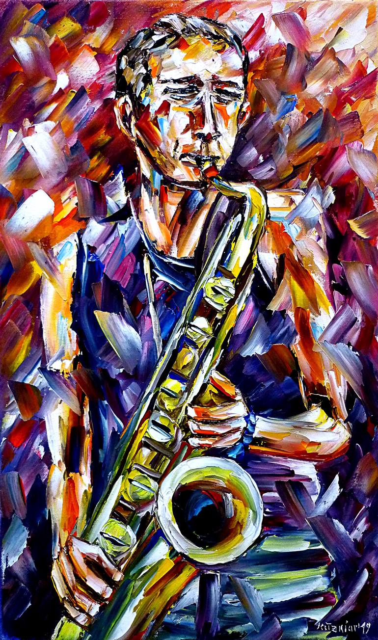 Print of Abstract Music Paintings by Mirek Kuzniar