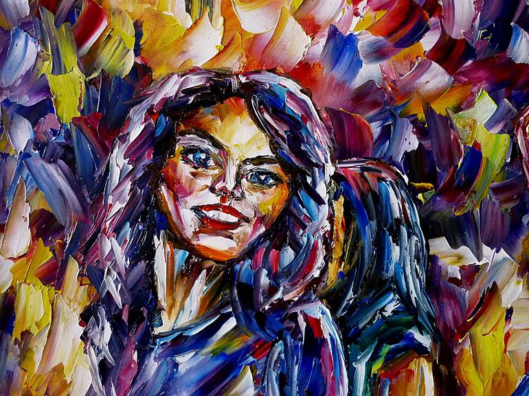 Original Women Painting by Mirek Kuzniar