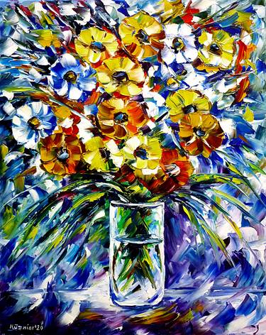 Print of Floral Paintings by Mirek Kuzniar