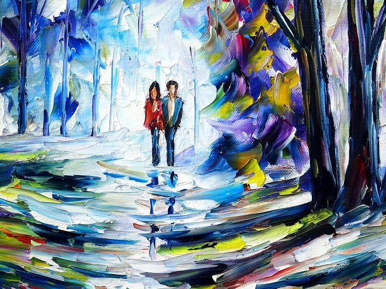 Original Expressionism Landscape Painting by Mirek Kuzniar