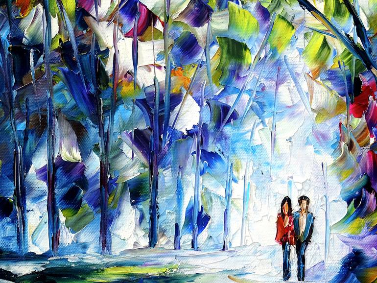 Original Expressionism Landscape Painting by Mirek Kuzniar