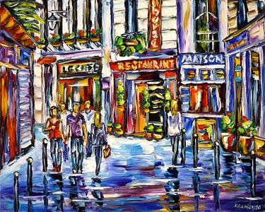 Original Impressionism Cities Paintings by Mirek Kuzniar